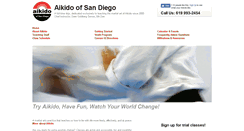 Desktop Screenshot of aikidosd.com